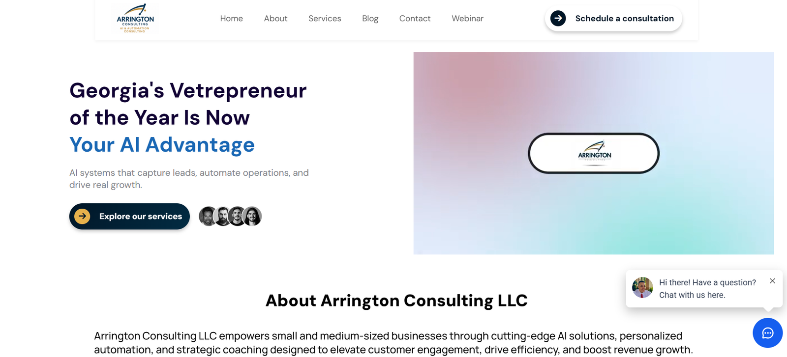 Arrington Consulting LLC – AI Business Automation Platform